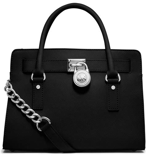 michael kors leather bag middleton|Hamilton Medium Leather Satchel .